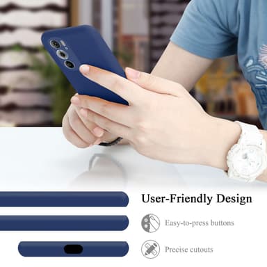 Motorola EDGE+ Suojakuori Kotelo Case (Sininen)