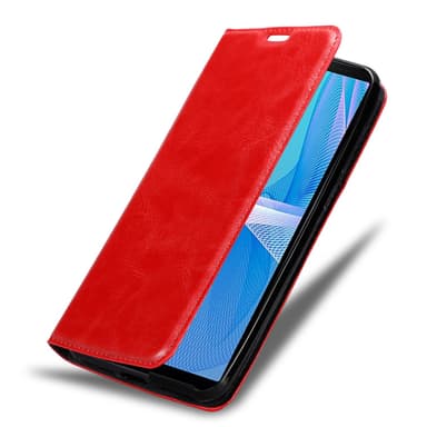 Sony Xperia 10 III Suojakuori Lompakkokotelo (Punainen)
