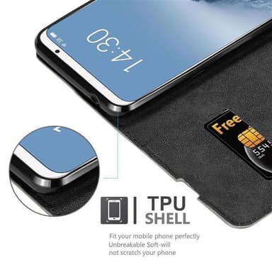 MEIZU 16 Suojakuori Lompakkokotelo (Ruskea)