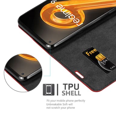 Realme 9 4G / 9 PRO+ Suojakuori Lompakkokotelo