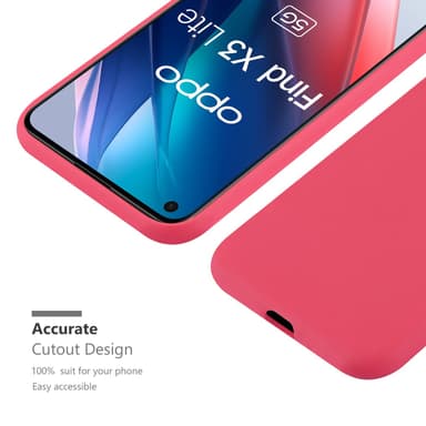 Suojakuori Oppo FIND X3 LITE Kotelo (Punainen)