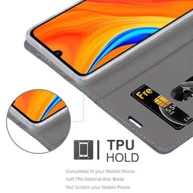 Huawei Y6S Suojakuori Lompakkokotelo (Sininen)