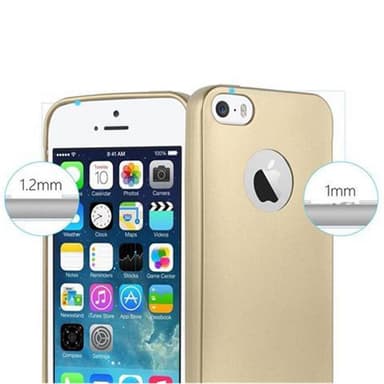 iPhone 5 / 5S / SE 2016 Suojakuori Kotelo (kulta)