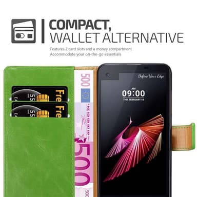 LG X SCREEN Suojakuori Lompakkokotelo Case Cover