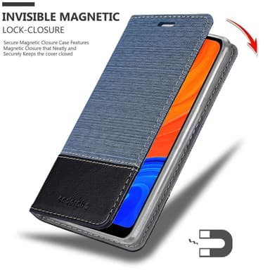 Huawei Y6S Suojakuori Lompakkokotelo (Sininen)