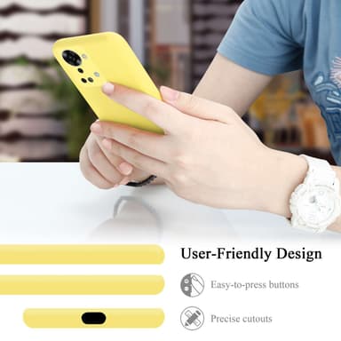 OnePlus Nord 2T Suojakuori Kotelo Case (Keltainen)