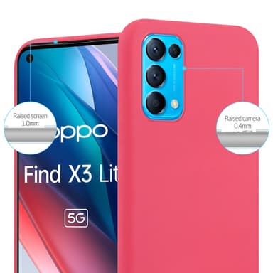 Suojakuori Oppo FIND X3 LITE Kotelo (Punainen)