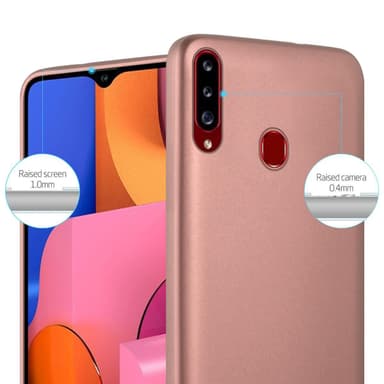 Samsung Galaxy A20s Suojakuori Kotelo (Vaaleanpunainen)