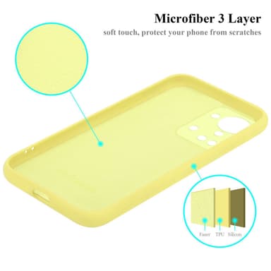 OnePlus Nord 2T Suojakuori Kotelo Case (Keltainen)