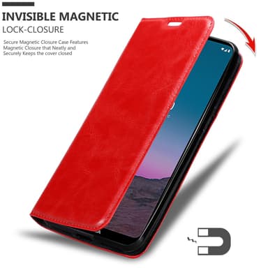 Nokia 5.4 Suojakuori Lompakkokotelo (Punainen)