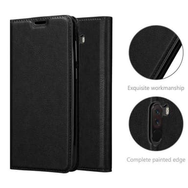 Xiaomi Pocophone F1 Suojakuori Lompakkokotelo (Musta)