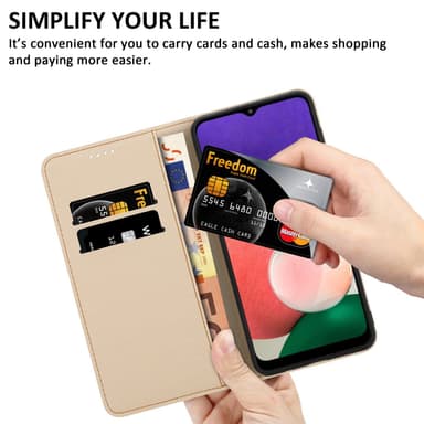 Samsung Galaxy A22 5G Suojakuori Lompakkokotelo
