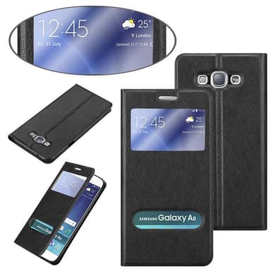 Lompakkokotelo Samsung Galaxy A8 2015 Case (Musta)