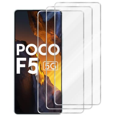 Xiaomi Poco F5 3x Suojakalvo Karkaistu lasi Näytönsuoja