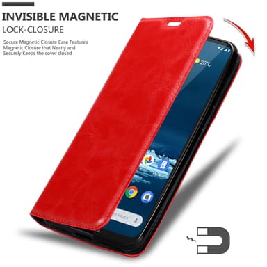 Nokia 5.3 Suojakuori Lompakkokotelo (Punainen)