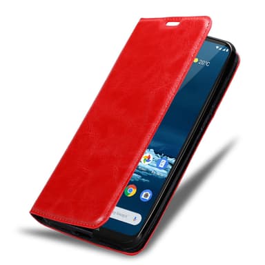 Nokia 5.3 Suojakuori Lompakkokotelo (Punainen)