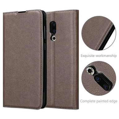MEIZU 16 Suojakuori Lompakkokotelo (Ruskea)
