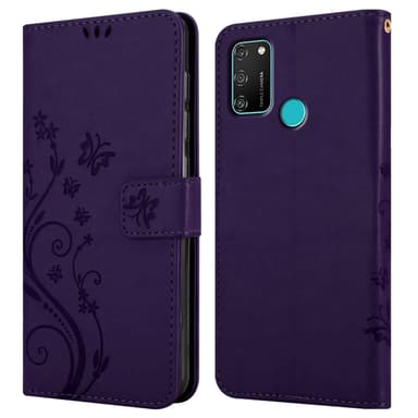 Honor 9A Suojakuori Lompakkokotelo (Violetti)