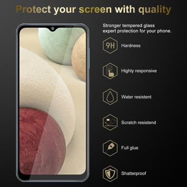 Samsung Galaxy A12 / M12 Näytönsuoja Karkaistu lasi