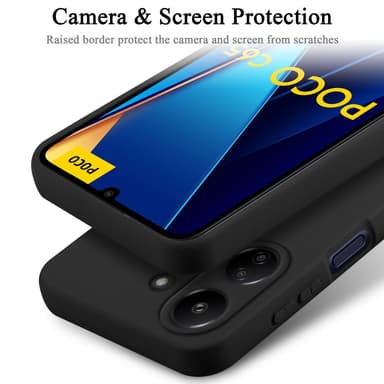 Xiaomi Poco C65 Suojakuori Kotelo Case (Musta)