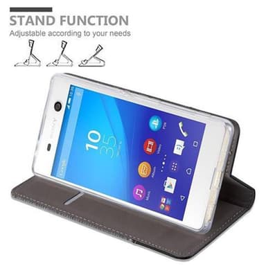 Sony Xperia M5 Suojakuori Lompakkokotelo (harmaa)