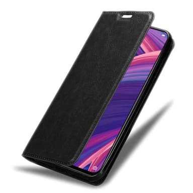 Oppo R17 PRO Suojakuori Lompakkokotelo (Musta)