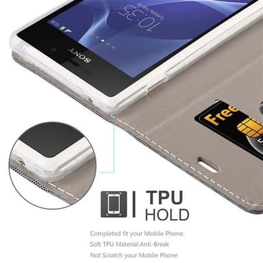 Sony Xperia M2 / M2 AQUA Suojakuori Lompakkokotelo