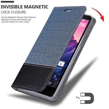 LG Google NEXUS 5 Suojakuori Lompakkokotelo (Sininen)