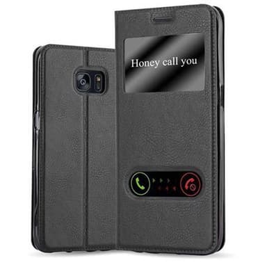 Lompakkokotelo Samsung Galaxy S7 EDGE Case (Musta)