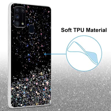 Samsung Galaxy M31 Suojakuori Kotelo (Musta)