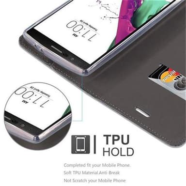 LG G4 / G4 PLUS Suojakuori Lompakkokotelo (harmaa)