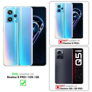 Realme 9 PRO / V25 / Q5 Suojakuori Cover (Läpinäkyvä)