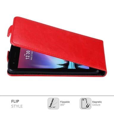 LG K4 2017 Suojakuori Lompakkokotelo (Punainen)