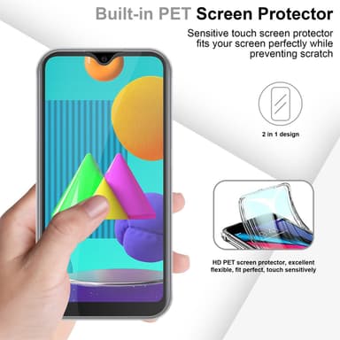 Samsung Galaxy M01 Suojakuori Cover (Läpinäkyvä)