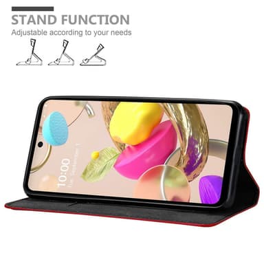 LG K42 Suojakuori Lompakkokotelo (Punainen)