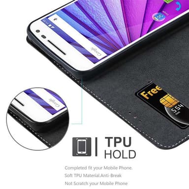 Motorola MOTO G3 Suojakuori Case (Musta)