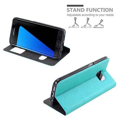 Lompakkokotelo Samsung Galaxy S7 EDGE Case (Turkoosi)