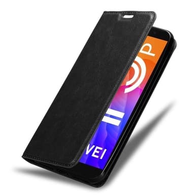 Honor 9S / Huawei Y5P Suojakuori Lompakkokotelo (Musta)