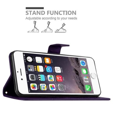 iPhone 6 / 6S Suojakuori Lompakkokotelo (Violetti)