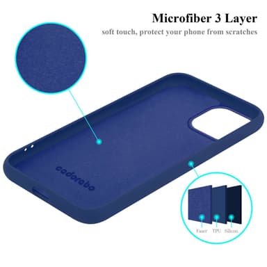 iPhone 15 Suojakuori Kotelo Case (Sininen)