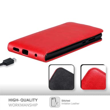 Sony Xperia L1 Suojakuori Lompakkokotelo (Punainen)