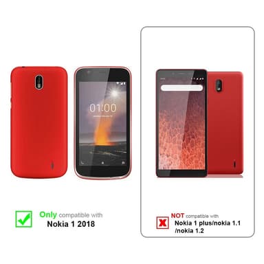 Nokia 1 2018 Suojakuori Kotelo (Vaaleanpunainen)
