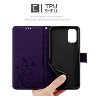Nokia G11 / G21 Suojakuori Lompakkokotelo (Violetti)