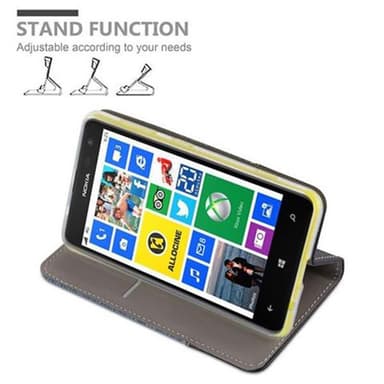 Nokia Lumia 625 Suojakuori Lompakkokotelo (Sininen)