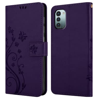 Nokia G11 / G21 Suojakuori Lompakkokotelo (Violetti)