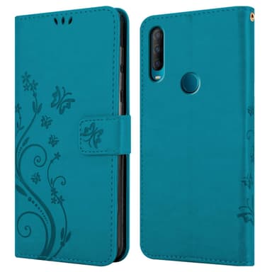 Alcatel 1S 2020 Suojakuori Lompakkokotelo (Sininen)