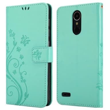 LG K10 2017 Suojakuori Lompakkokotelo (Turkoosi)