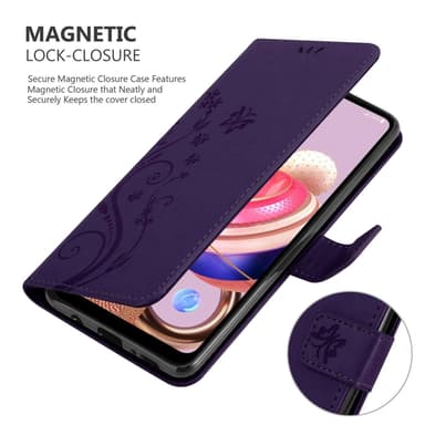 LG K51S Suojakuori Lompakkokotelo (Violetti)