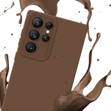Samsung Galaxy S22 ULTRA Suojakuori Kotelo (Ruskea)