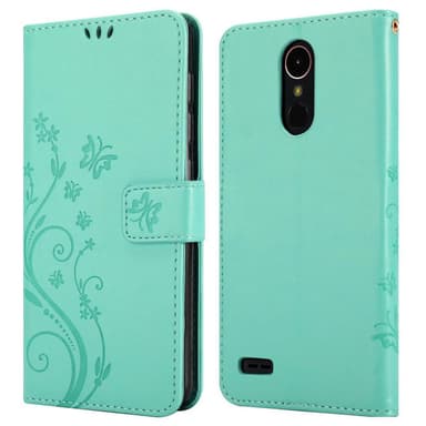 LG K10 2017 Suojakuori Lompakkokotelo (Turkoosi)